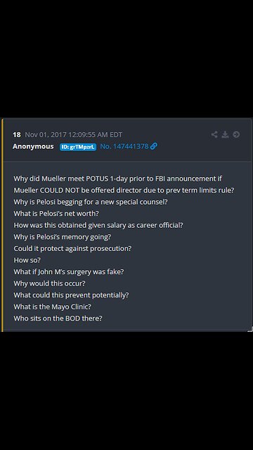 Dan Scavino Jr. 🦅Q18: In the news soon? Pelosi? FBI?