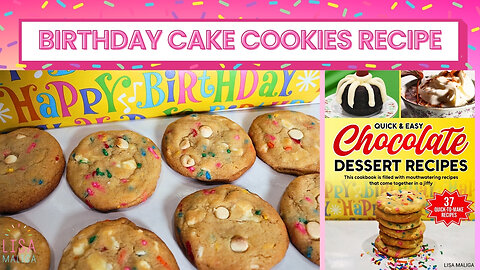 🎉 Birthday Cake Cookies: Chewy, Buttery, Sprinkle-Filled Bliss! 🍪✨