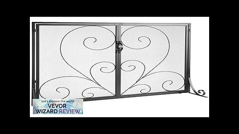 VEVOR Fireplace Screen 1 Panel with Door Sturdy Iron Mesh Fireplace Screen Review