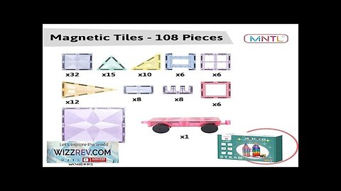 MNTL Magnetic Tile 108 Pcs Pastel Review