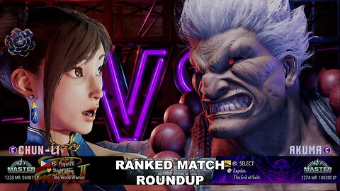 Kuya Kalbo SF6 Ranked Roundup. Chun Li Master Rank [Hori Fight Stick]