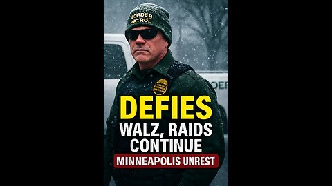 BREAKING: Border Patrol Defies Walz, Raids Continue Amid Minneapolis Unres