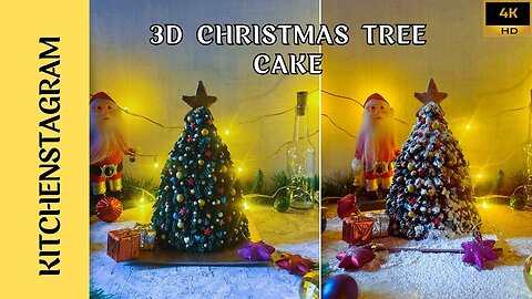 3D Christmas Tree Cake | Kitchenstagram