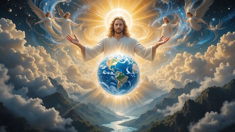 The Divine Creation: God Shaping the World in Heavenly Glory