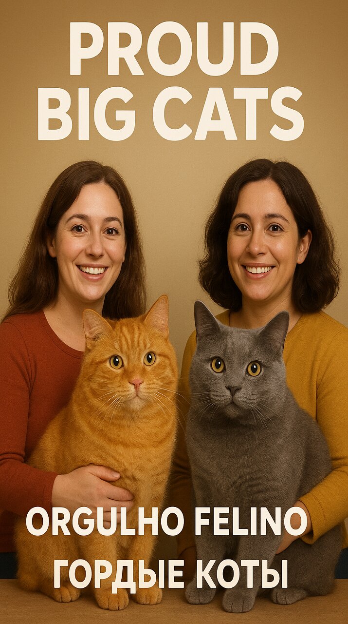 Feline Pride: These giants are pure love! 🐱💖