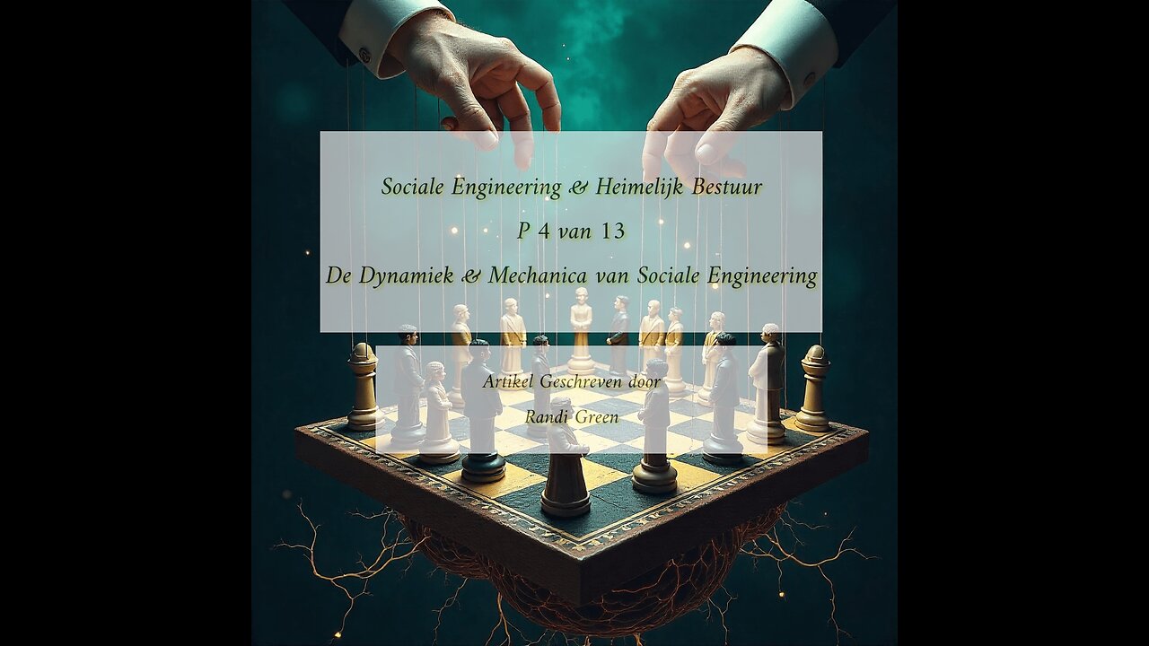 Sociale Engineering & Heimelijk Bestuur P4 De Dynamiek & Mechanica van Sociale Engineering