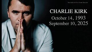 WHITE HOUSE TRIBUTE VIDEO TO CHARLIE KIRK - (WHAT ARE AMERICAN'S EXCUSES NOW FOR NOT BEING INVOLVED? - D.S.A.) - 4 mins.