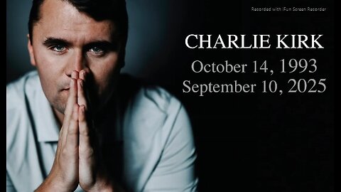 WHITE HOUSE TRIBUTE VIDEO TO CHARLIE KIRK - (WHAT ARE AMERICAN'S EXCUSES NOW FOR NOT BEING INVOLVED? - D.S.A.) - 4 mins.