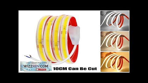 AC 220V COB Strip 240Leds/M IP65 Waterproof Driver Build In 10CM Can Review