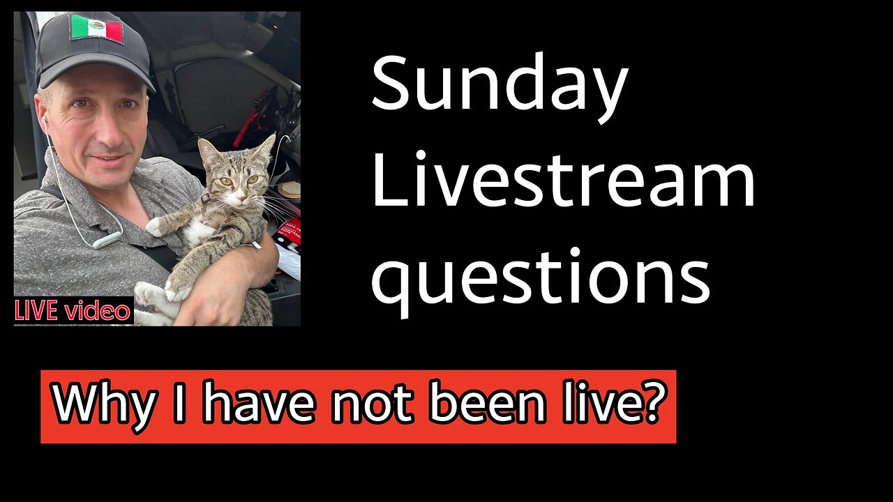 📺 Sunday Livestream Update — Where I’ve Been and What’s Coming Next