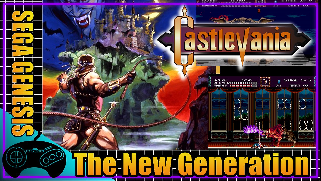 🕹️🧛‍♂️ GAMEPLAY - Castlevania: The New Generation – SEGA GENESIS ⚔️🩸 🏰🔥