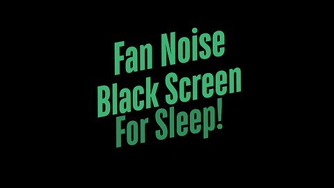 "Relaxing Fan Noise for Sleep, Meditation, and Deep Rest | White Noise Ambience"