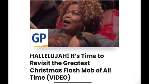 HALLELUJAH! It’s Time to Revisit the Greatest Christmas Flash Mob of All Time (VIDEO)