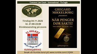 4.11.25: Gull er penger v. Gregard Mikkelborg
