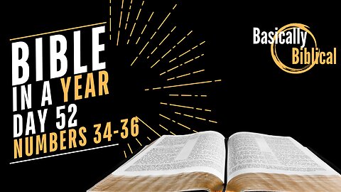 Day 52: CONQUEST & GOD's Guidance - Insights From Numbers 34-36 | Bible In A Year (CSB)