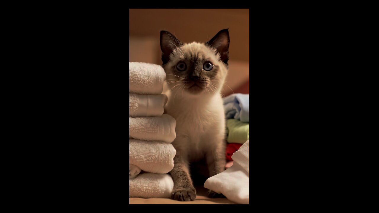 Who Messed Up the Laundry?! 😹🧺 | Funny Kitten Hide & Peek!