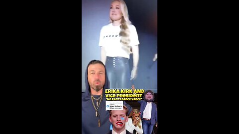 #ErikaKirk and JD #NoPantsDance Vance Embrace at #TPUSA Event😬