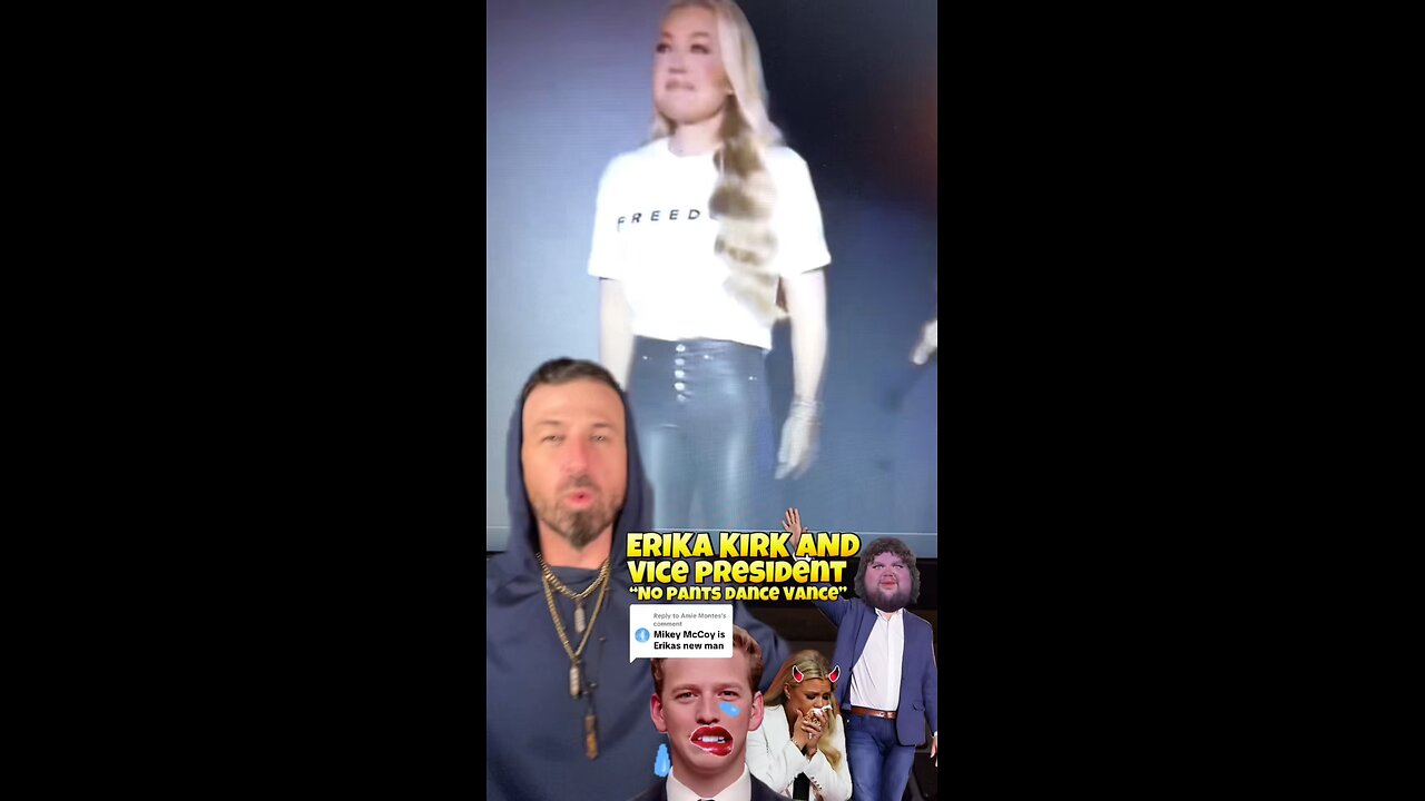 #ErikaKirk and JD #NoPantsDance Vance Embrace at #TPUSA Event😬