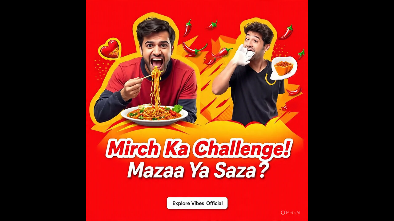 🌶️ Mirch Ka Challenge! Spicy Food Experiment Gone Wrong 😅🔥 | Explore Vibes Official