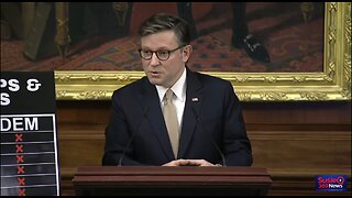 Speaker Johnson condemns Democrat shutdown after Trump's Knesset speech