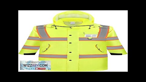 TICONN Reflective Rain Coat Waterproof Hi Vis Safety Rain Jacket Heavy Duty Review