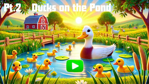 Ducks on the Pond Version 2 | Fun Kids Song | Nursery Rhymes | Five Little Ducks | Baby Shark