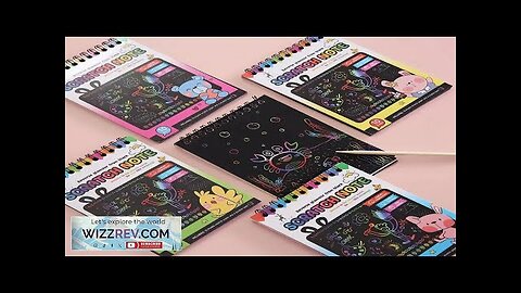 Montessori Scratch Painting Note Scratch Art Paper DIY Children Magic Rainbow Scraping Review