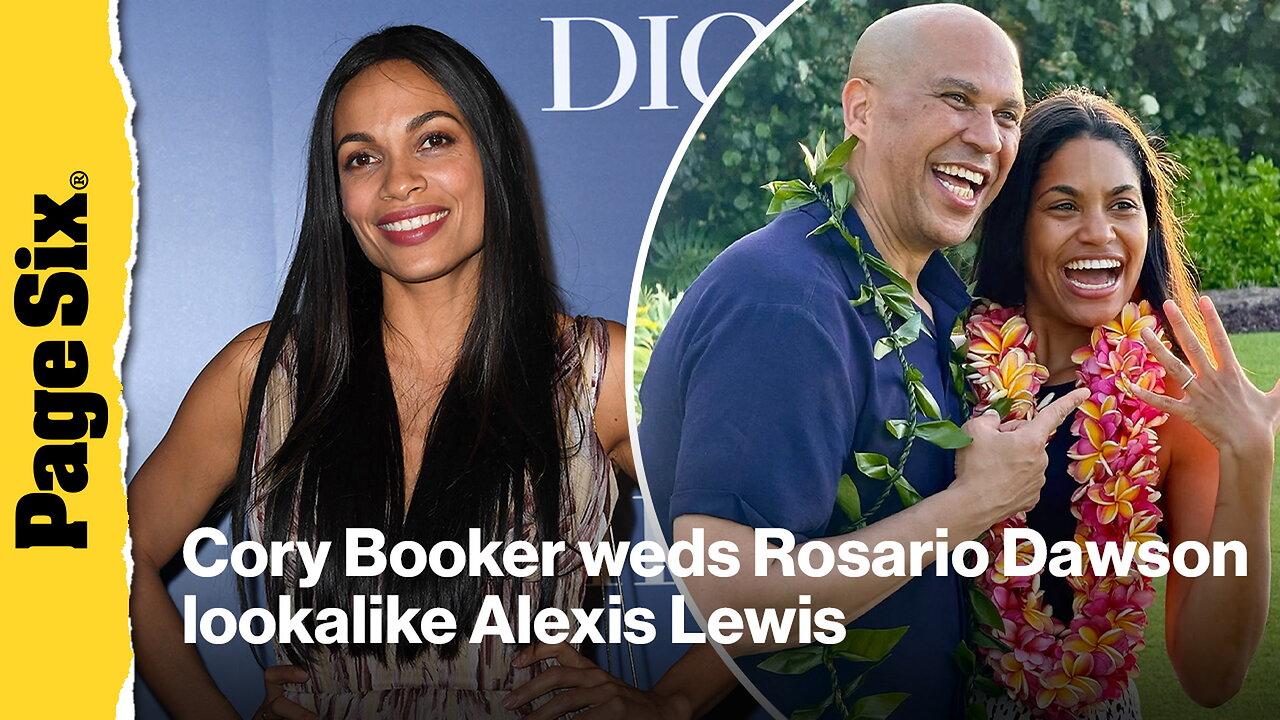 Cory Booker weds Rosario Dawson lookalike Alexis Lewis — trolls be damned