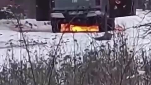 🇷🇺 ⚔️ POV Shots of an UAV striking a Ukrainian Military Pickup