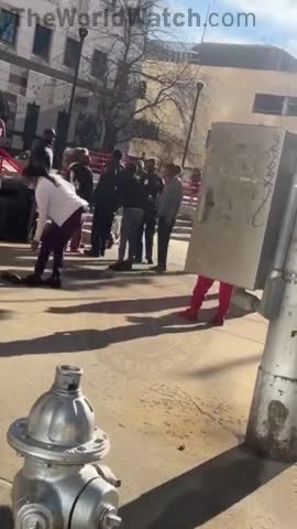 CHIMPOUT Breaks Out Outside Grady Memorial Hospital