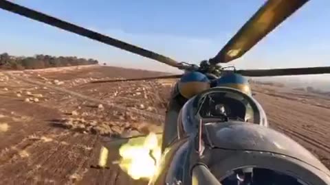 🚁💥 Ukraine Russia War | Ukrainian Mi-24 Helicopter Strikes Russian Positions in Donetsk | RCF