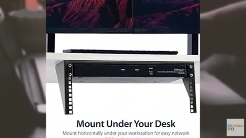 StarTech.com 4U Wall Mount Patch Panel Bracket - 19 inch Steel Vertical Mounting