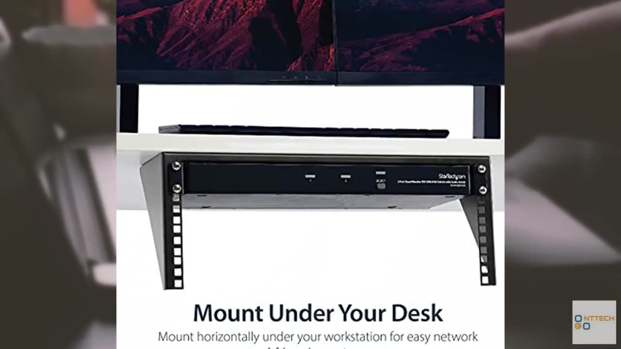StarTech.com 4U Wall Mount Patch Panel Bracket - 19 inch Steel Vertical Mounting