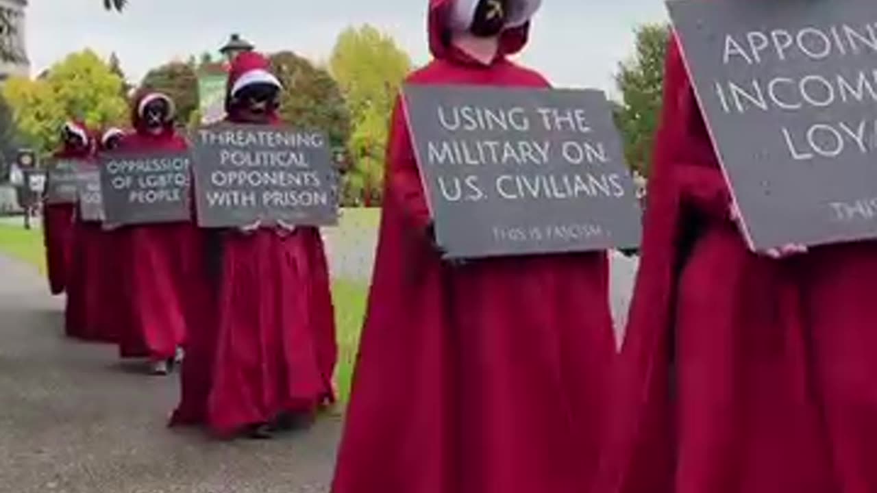 I seen this demonstration at the No Kings protest today. The last message gave me goosebumps.