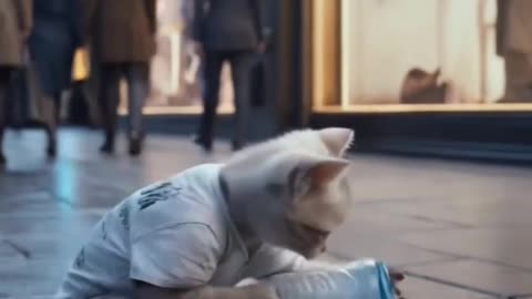 Meow, poor little kitty #meow #meow meow meow #what bad intentions can a cat have