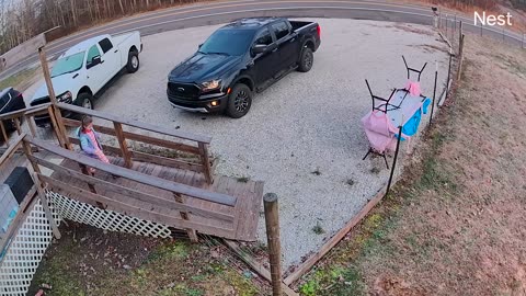 Woman Slips and Falls on Icy Ramp