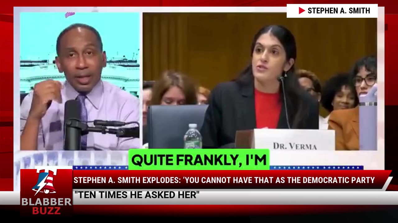Stephen A. Smith Explodes: ‘You Cannot Have That As The Democratic Party
