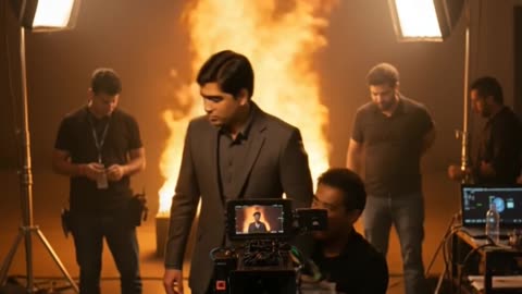 Behind the Scenes of a Cinematic Fire Scene | Film Crew at Work