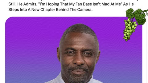 Idris Elba Plans To Retire From Acting To Focus On Directing, Hoping Fans Stay Supportive.