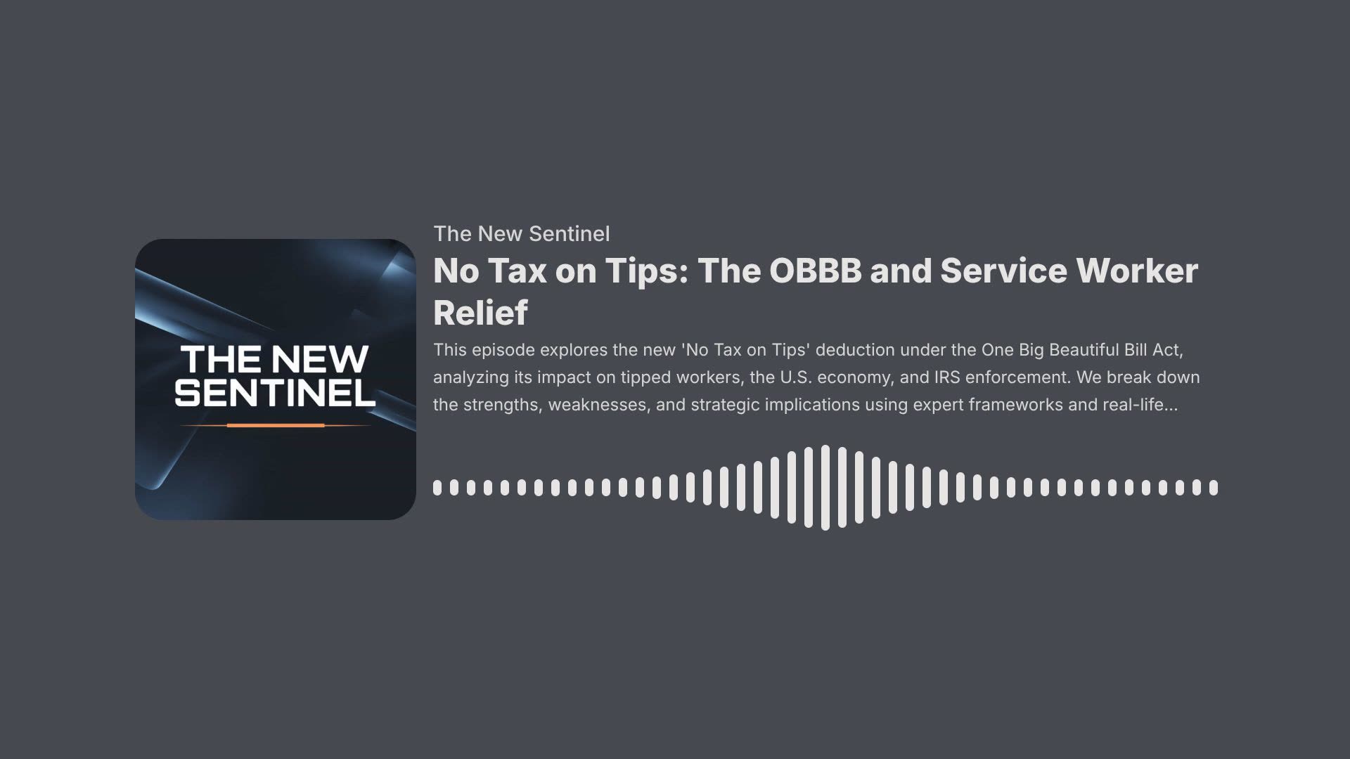 The OBBB and Service Worker Relief