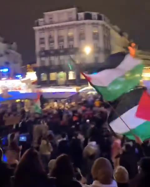 Muslims surround the Brussels Christmas markets. Christian children cry and