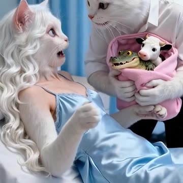 Cat animals love story