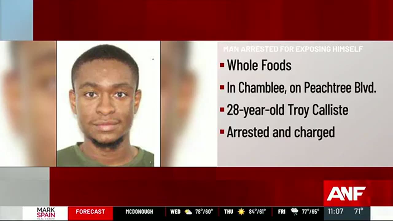 A black man was arrested for exposing himself, assaulting woman in Chamblee grocery store