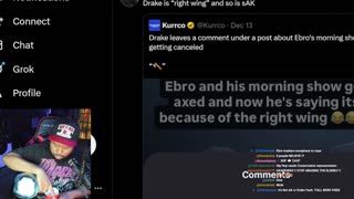 THE COPE! Ebro n RosenDweeb accuse me and Drake of being RIGHT WING! Bobby Shmurda JUMPED!