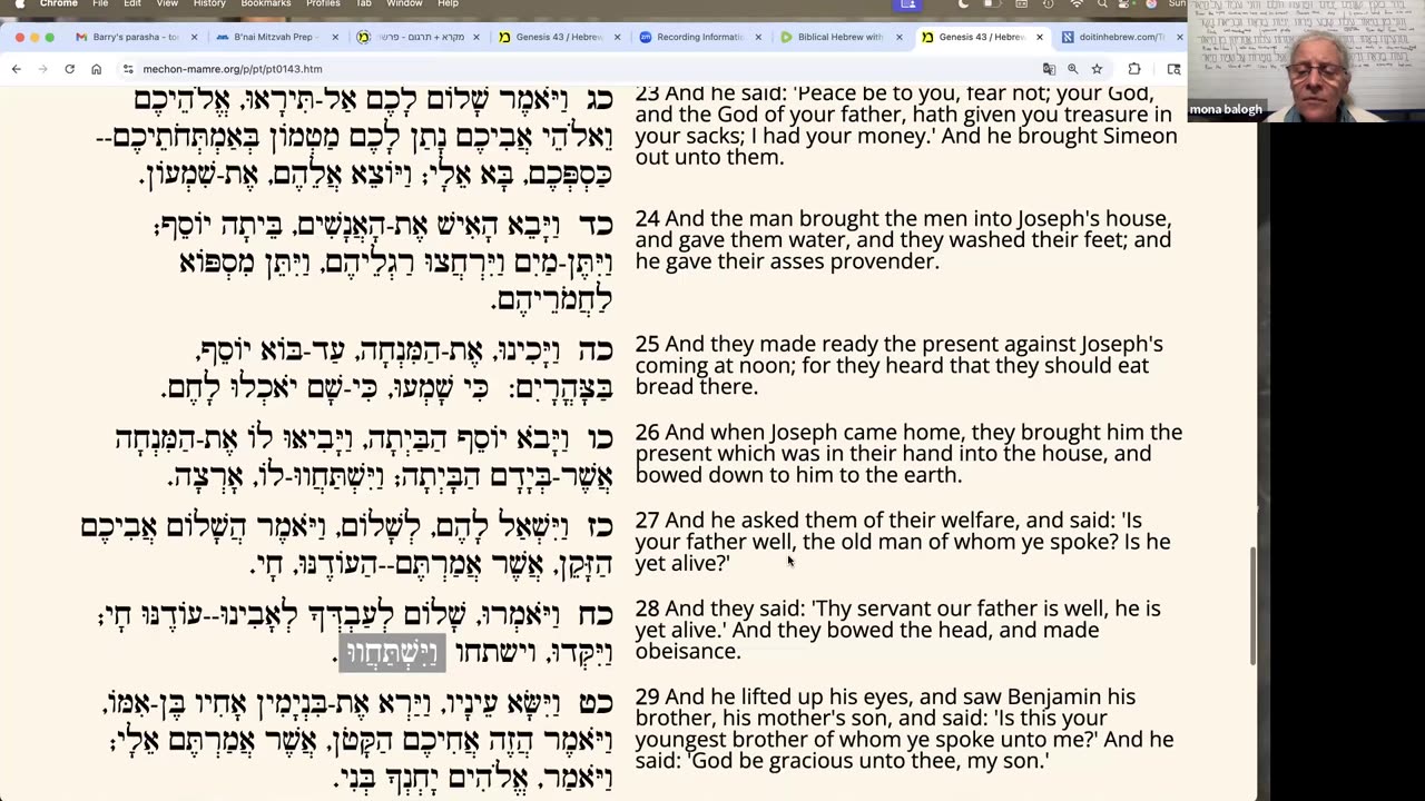 Parasha Miqetz: Genesis 41:-44:17