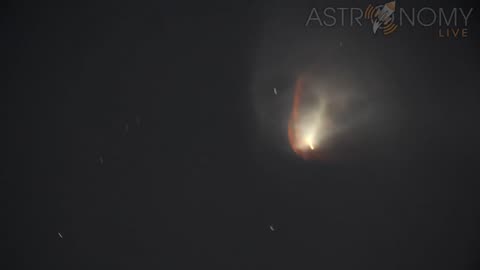 Starship explosion and debris tracked with 11" Telescope from Sarasota Florida