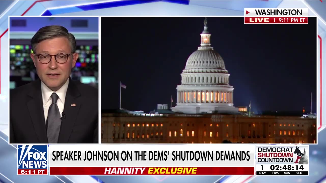 Johnson on Dems' shutdown demands: It's 'painfully obvious' these Dems are watching their backs