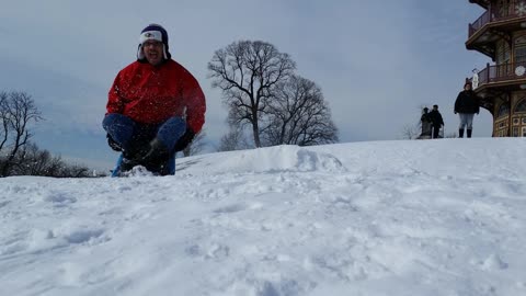 Snow jump, catching some air!