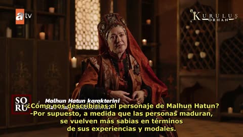 Entrevista a Bennu Yildimlar - Malhun Hatun en Kurulus Orhan