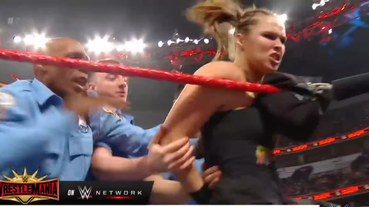 Becky lynch & Charlotte flair are arrested , Ronda Rousey : Raw WWE ... ... .